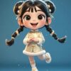 99+ hình ảnh chibi Bé Gái hoạt hình dễ thương nhất thế giới