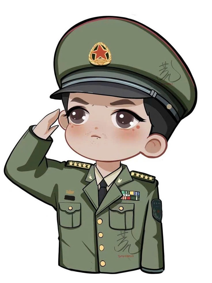 chibi bộ đội việt nam dễ thương