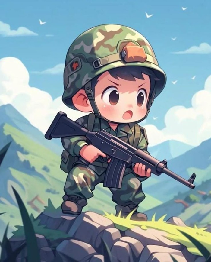 chibi bộ đội việt nam hd