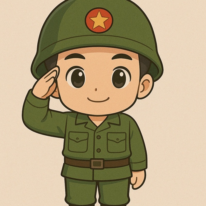 chibi bộ đội việt nam nghiêm