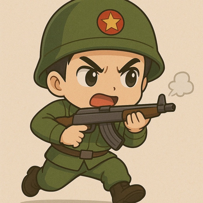 chibi bộ đội việt nam túc giận