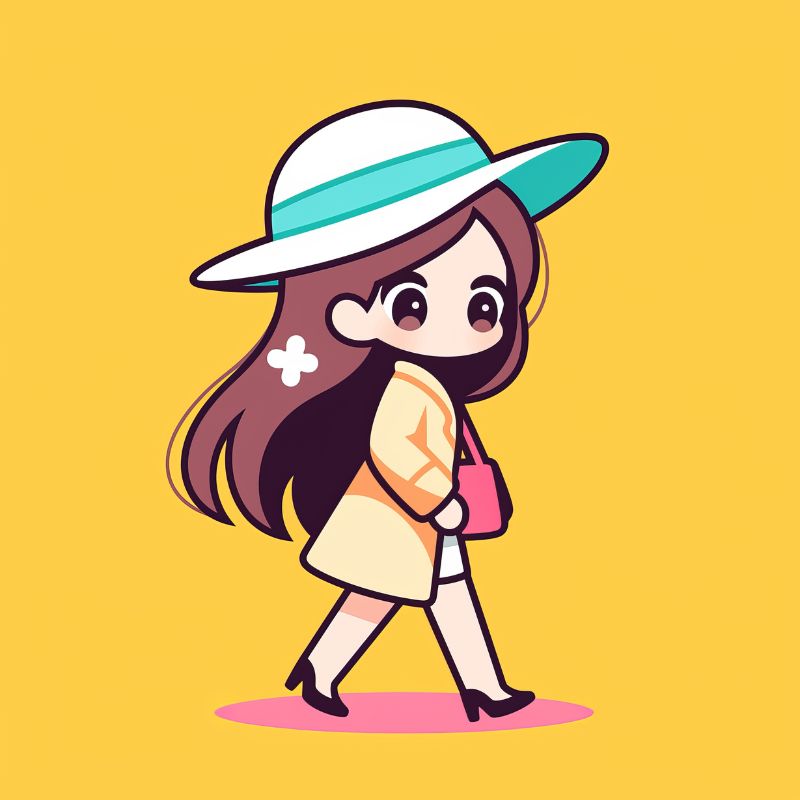 chibi cute cô gái