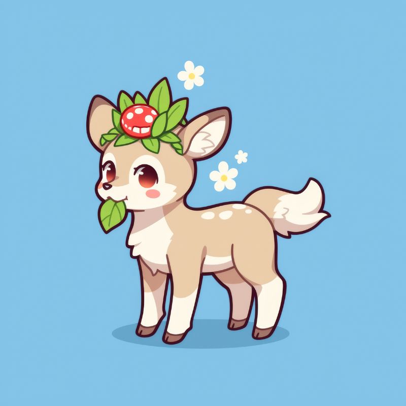 chibi cute con dê