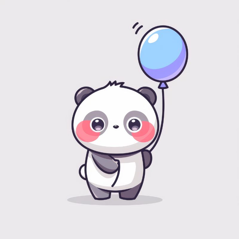 chibi cute gấu trắng