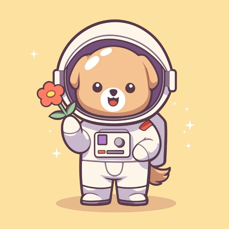 chibi cute phi hành gia