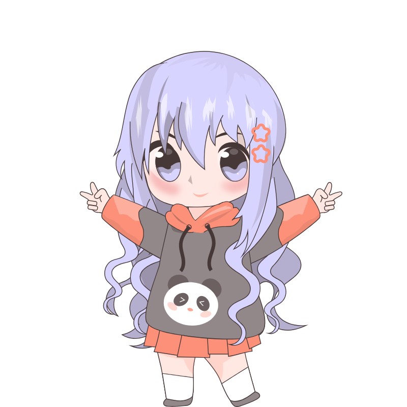 chibi girl tóc dài
