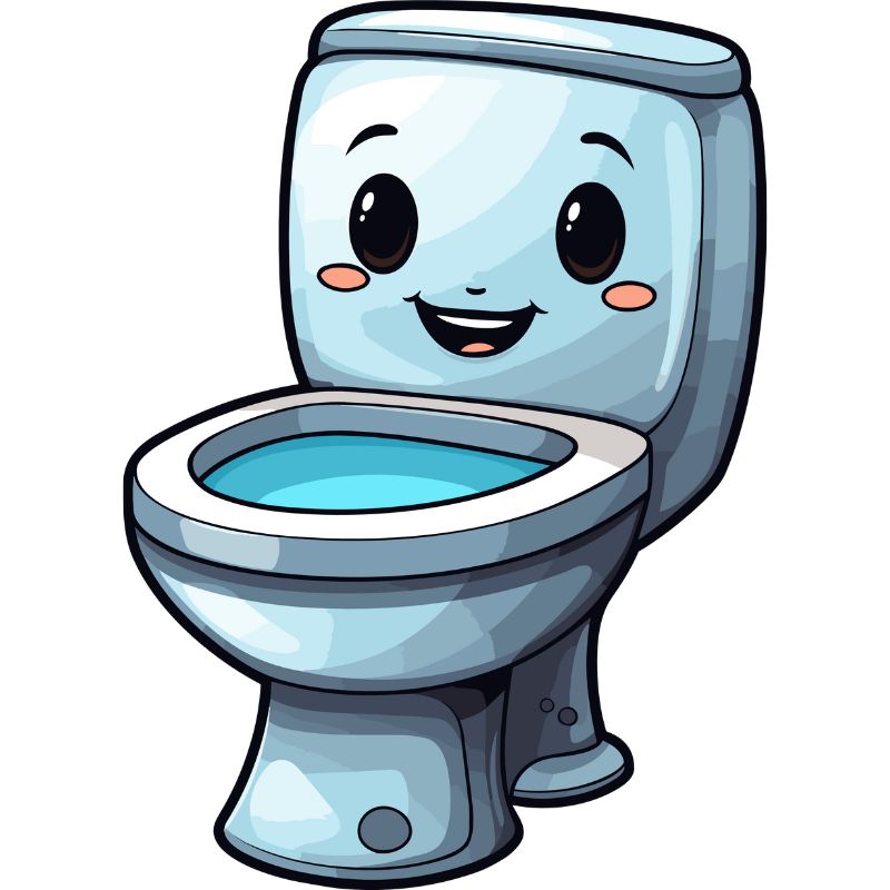 chibi toilet cười