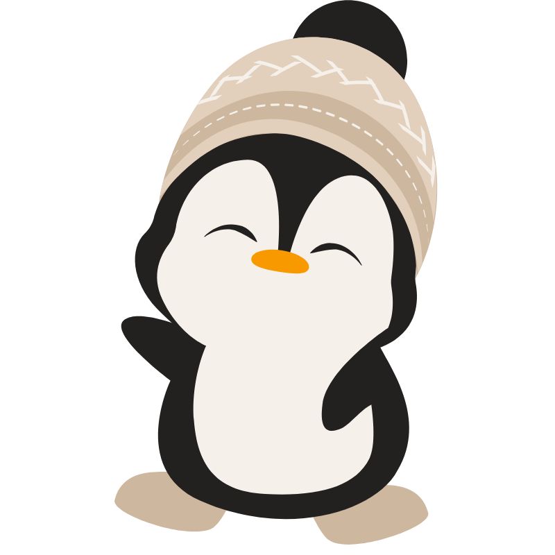 chim cánh cụt chibi 3d