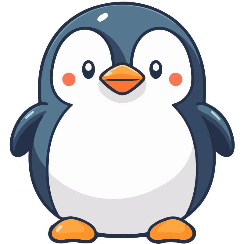 chim cánh cụt chibi hd