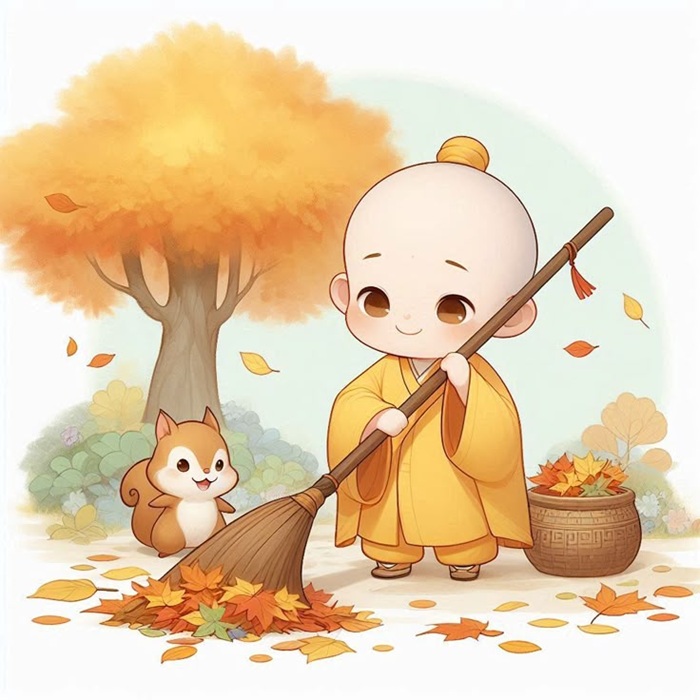 chú tiểu chibi cute