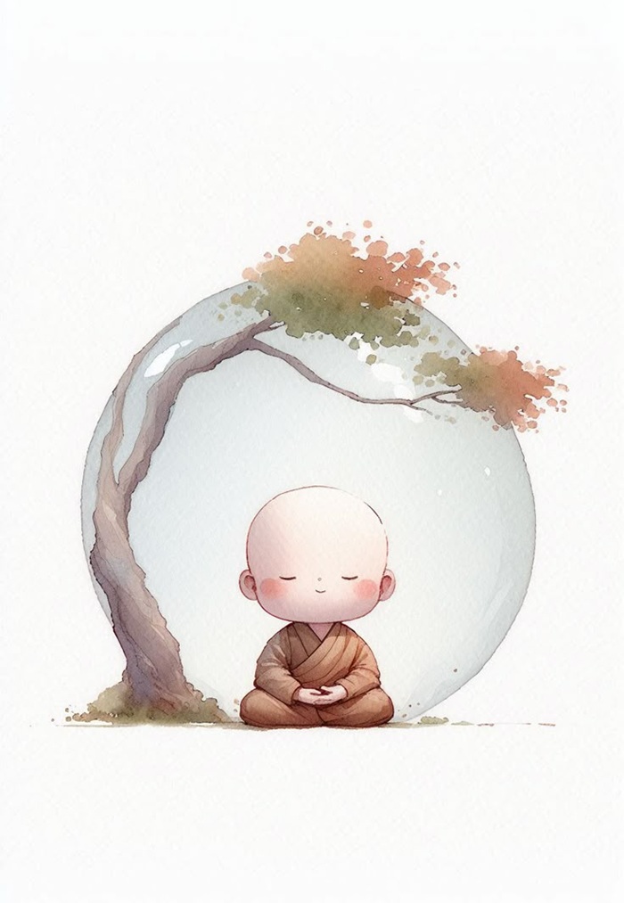 chú tiểu chibi siêu đẹp