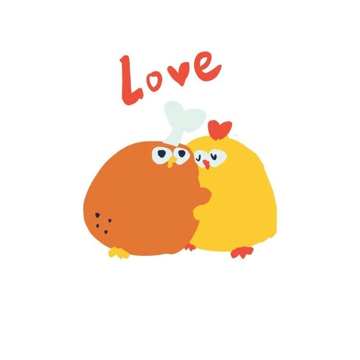 con gà chibi cực đáng yêu