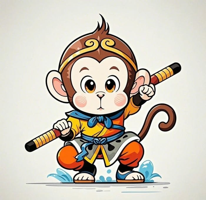 con khỉ chibi chất