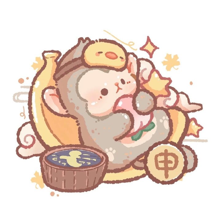 con khỉ chibi cute