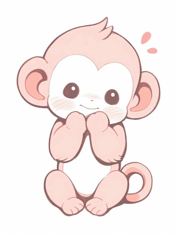 con khỉ chibi cuti