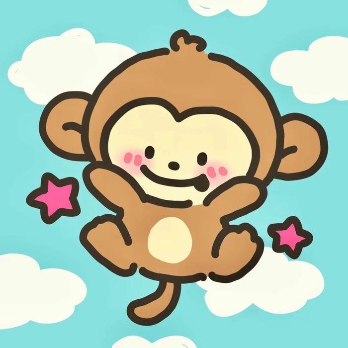 con khỉ chibi đáng yêu