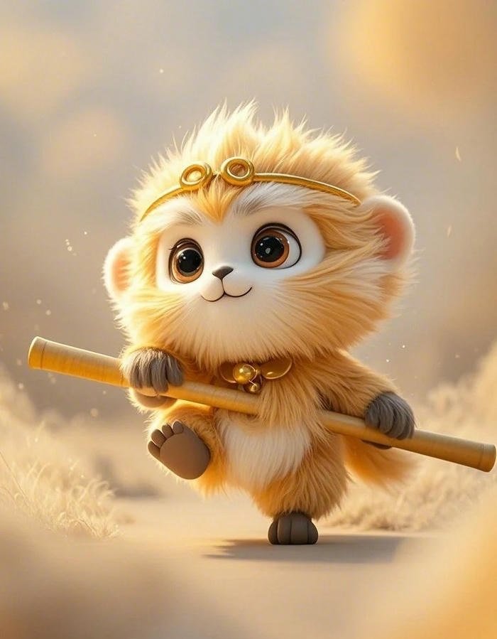 con khỉ chibi đẹp cực