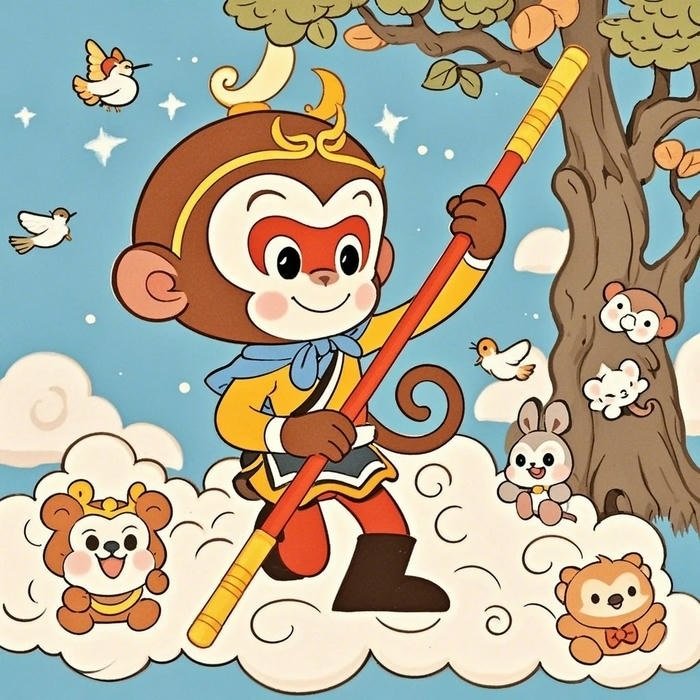con khỉ chibi ngầu