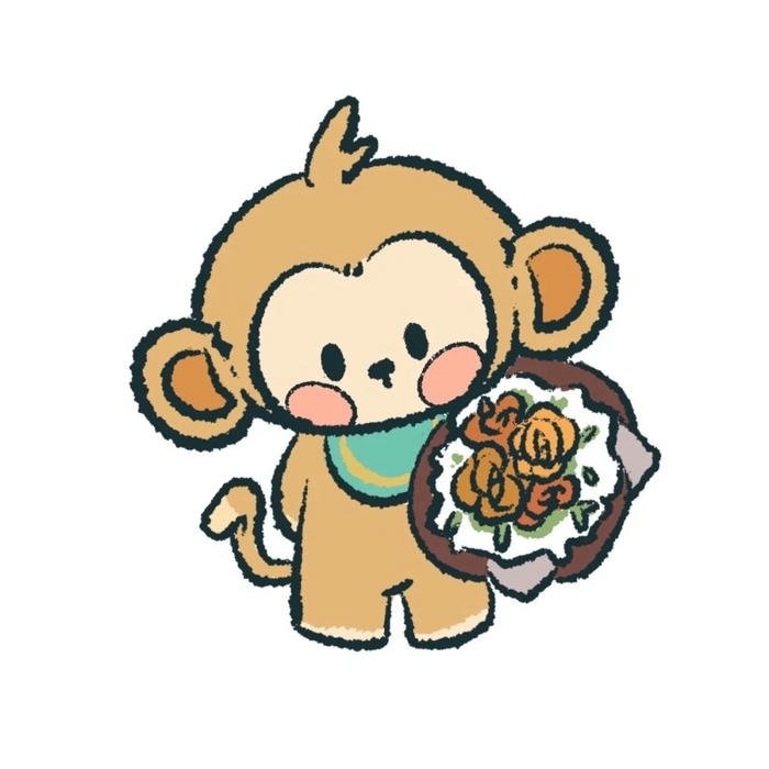 con khỉ chibi siêu cute
