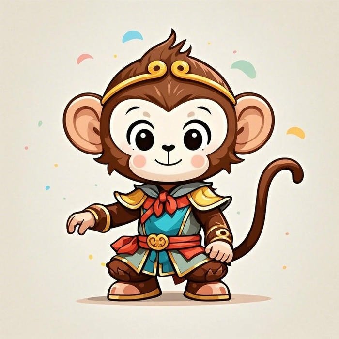 con khỉ chibi