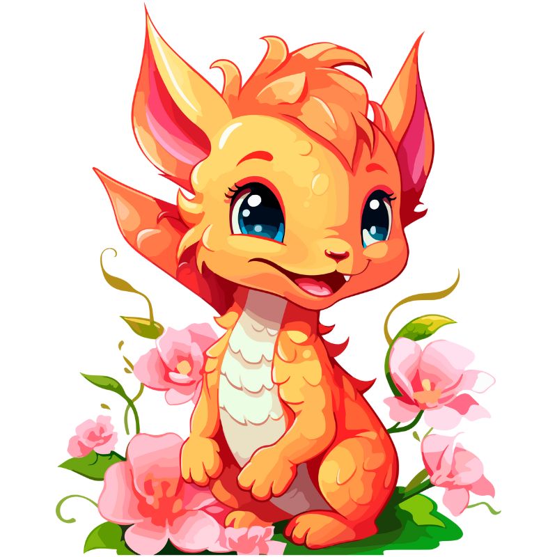 con rồng chibi 4k