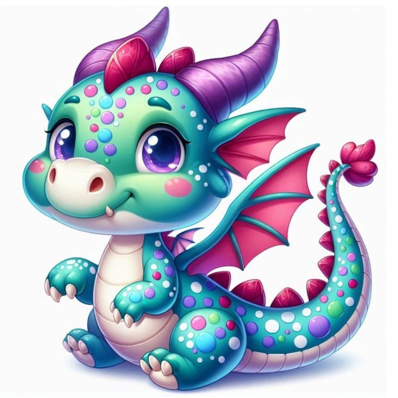 con rồng chibi siêu đẹp