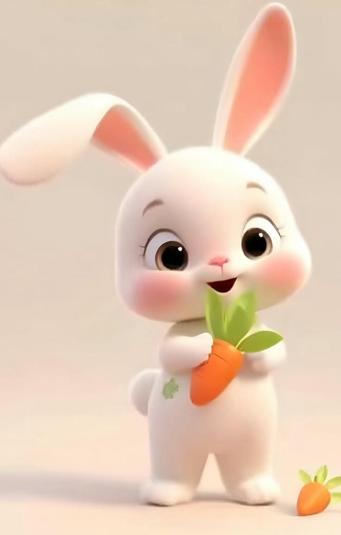 con thỏ chibi siêu cute