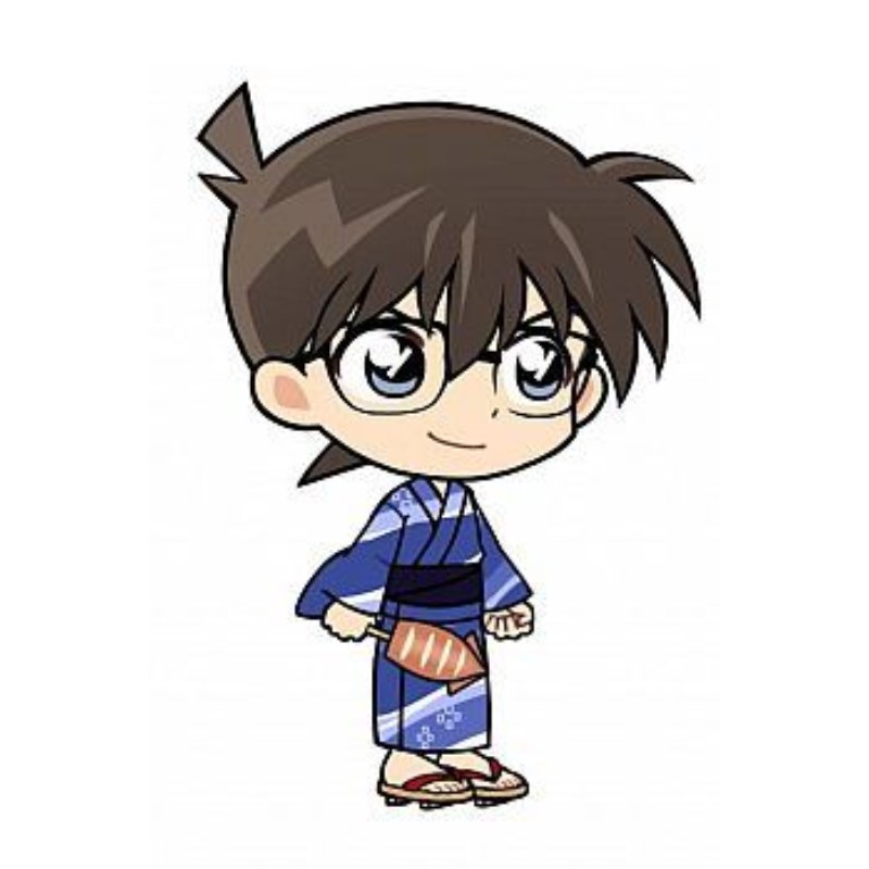 conan chibi mặc kimono