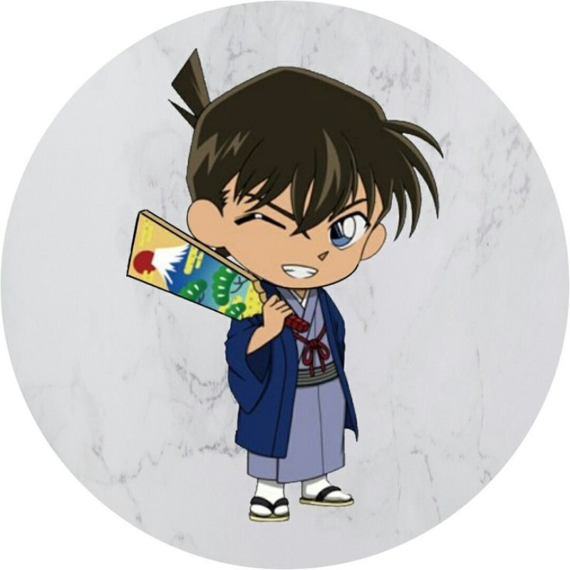 conan chibi vui vẻ