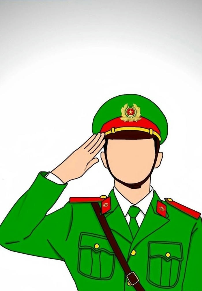 công an chibi siêu đẹp