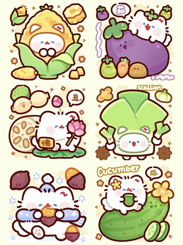 đồ ăn chibi