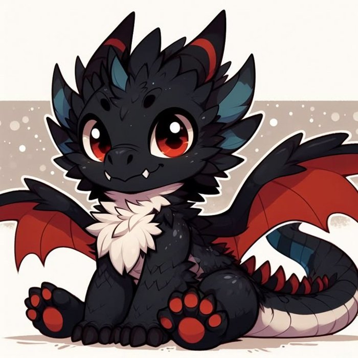 dragon chibi chất