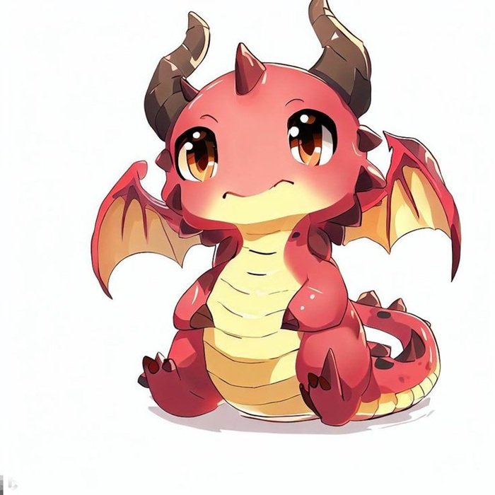 dragon chibi đẹp cực