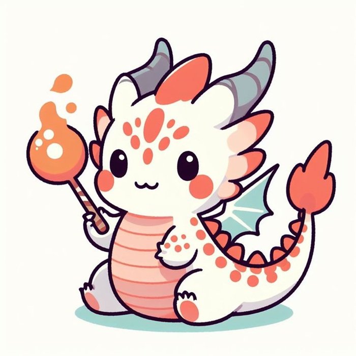 dragon chibi siêu cute