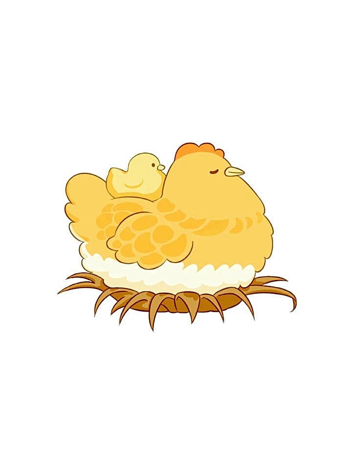 gà chibi cực đáng yêu