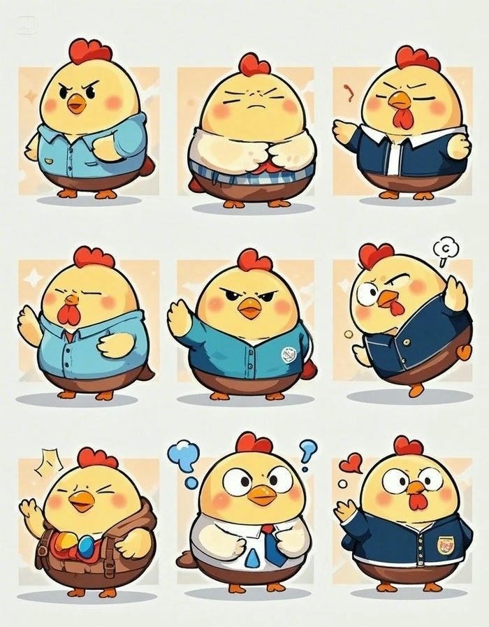 gà chibi đáng yêu cực