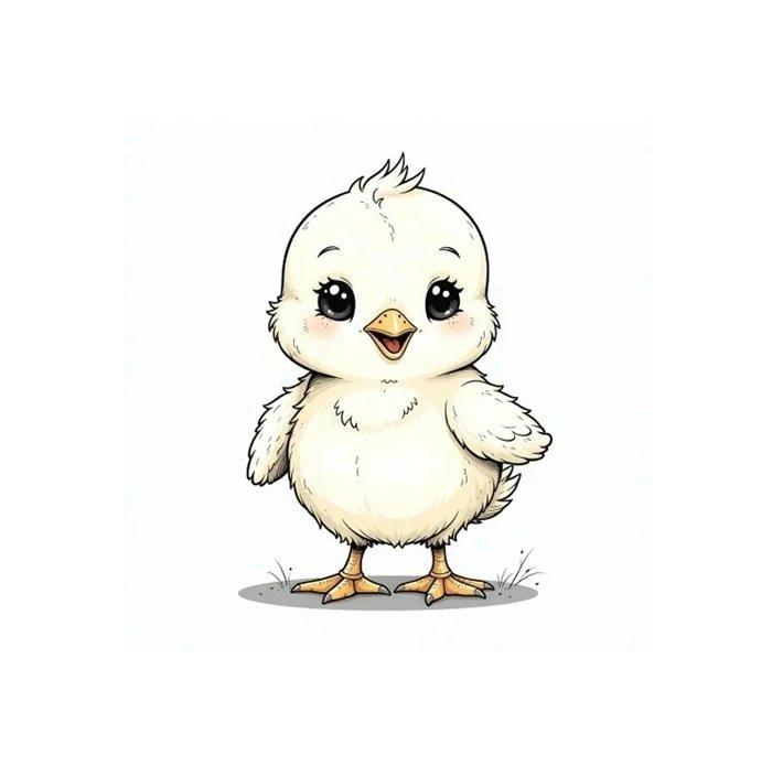 gà chibi dễ thương