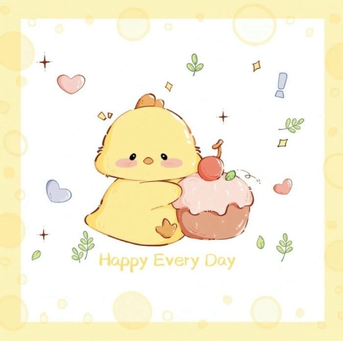 gà chibi dễ thương cực