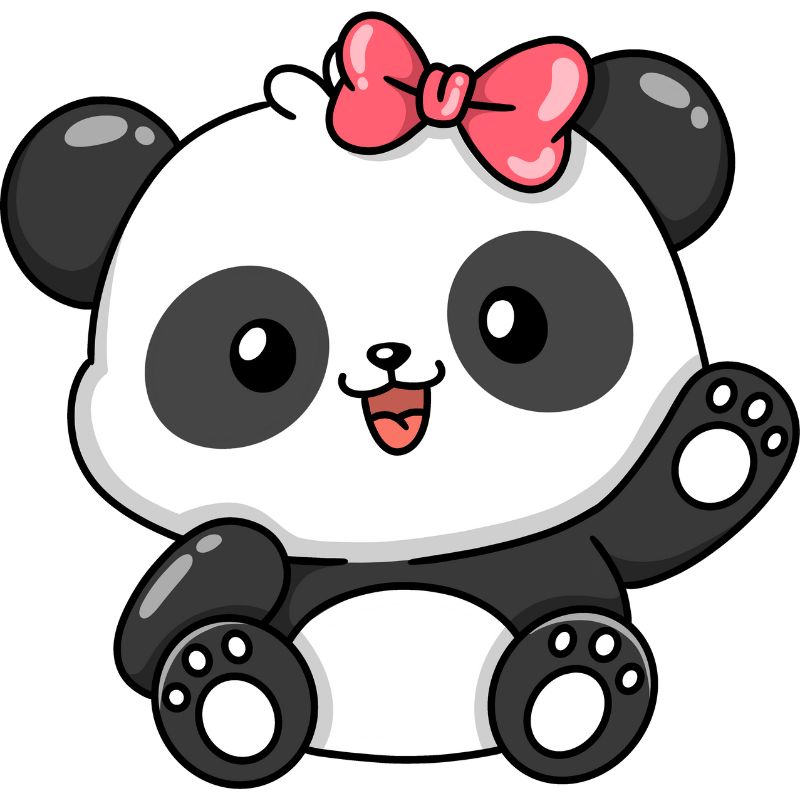 gấu chibi đeo nơ