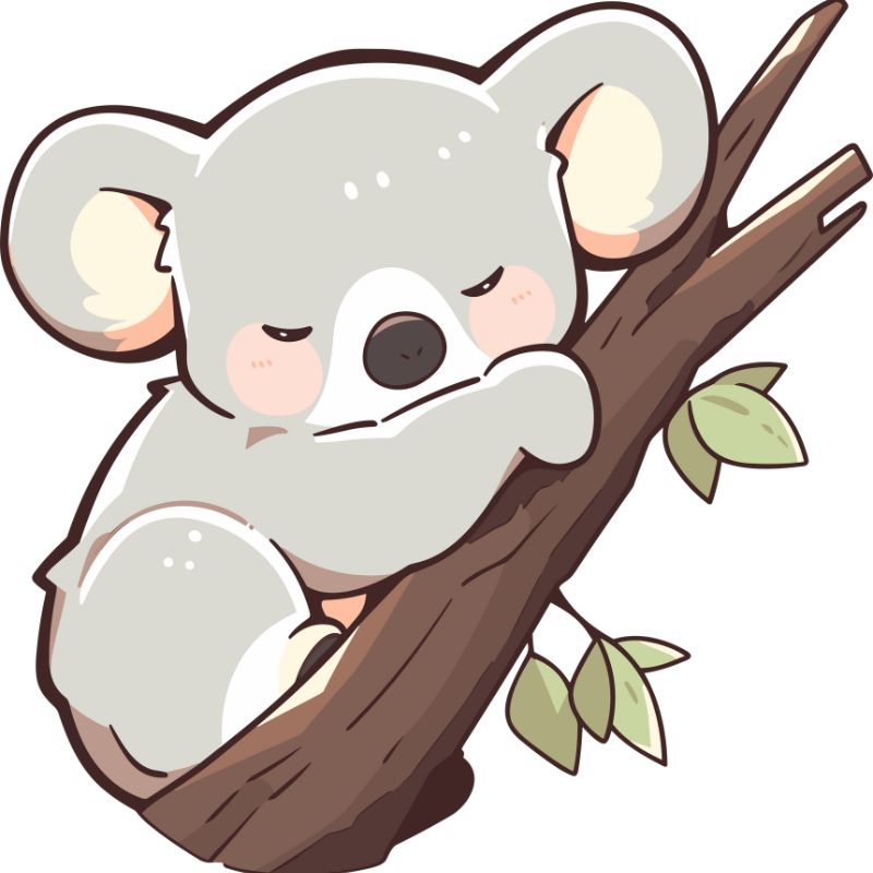 gấu chibi ngủ