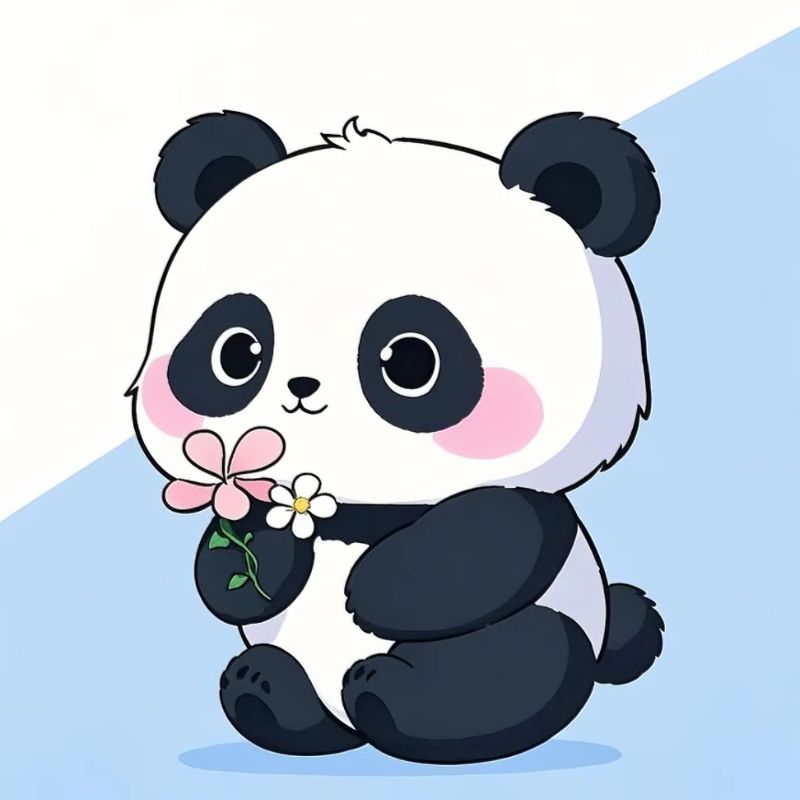 gấu trúc chibi dễ thương