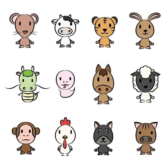 hình ảnh 12 con giáp chibi đẹp