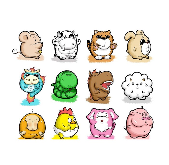 hình ảnh 12 con giáp chibi đẹp cực