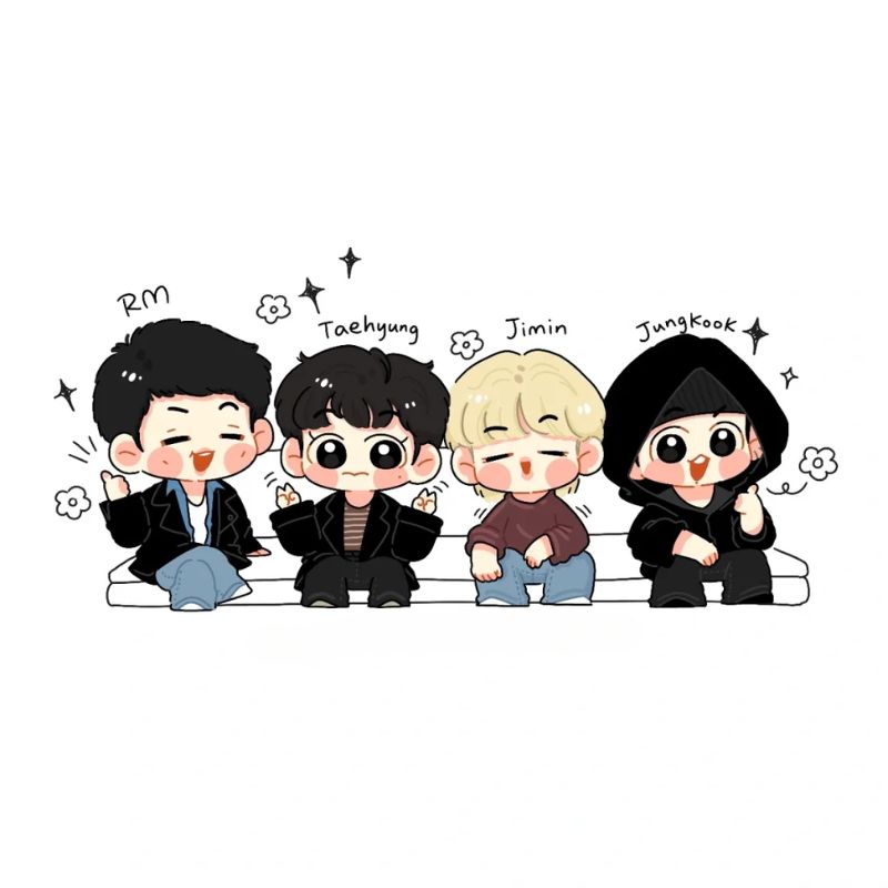 hình ảnh bts chibi 3d