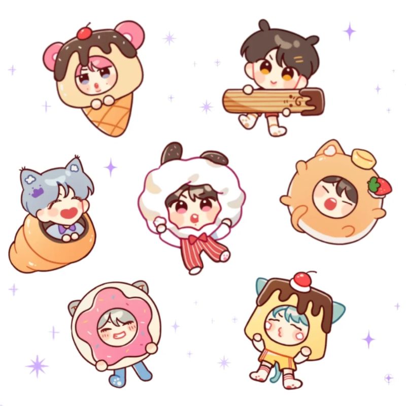 hình ảnh bts chibi cực đẹp