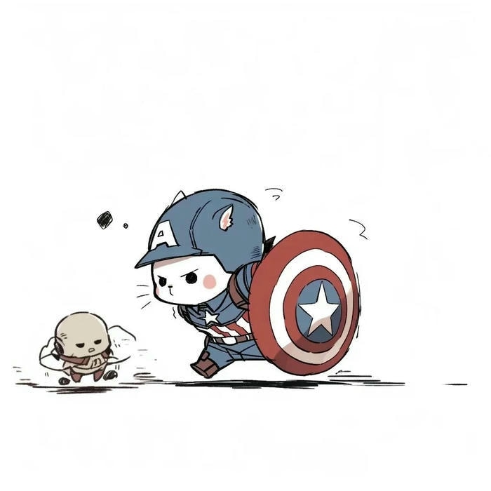 hình ảnh captain america chibi cute