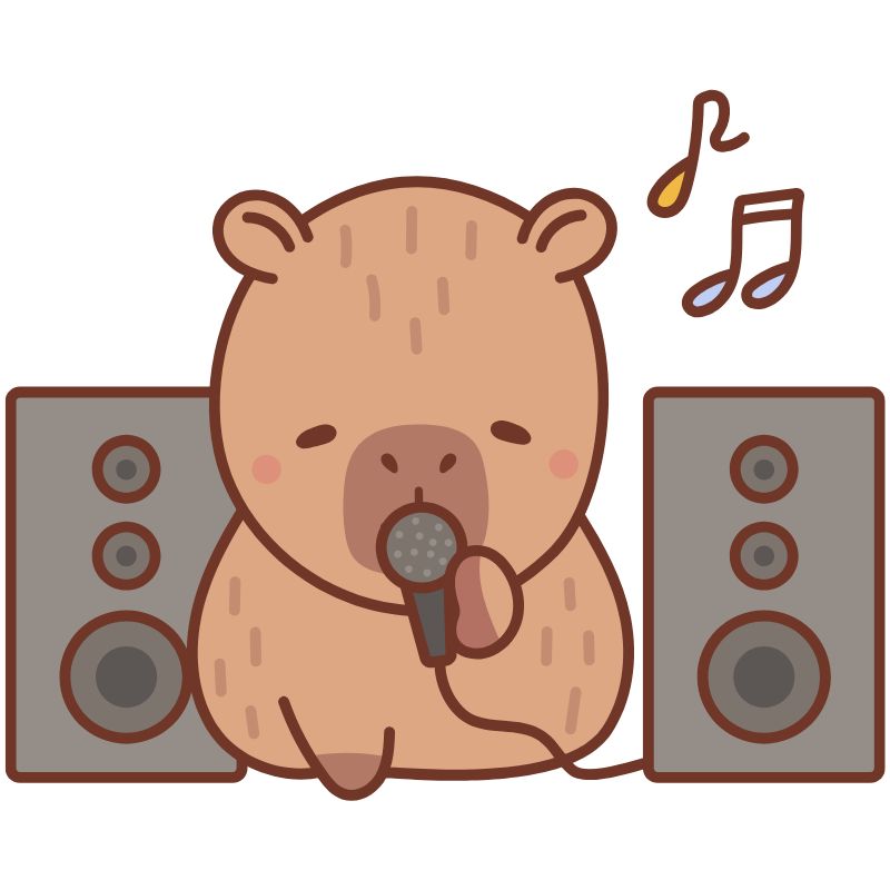 hình ảnh capybara chibi cực đẹp