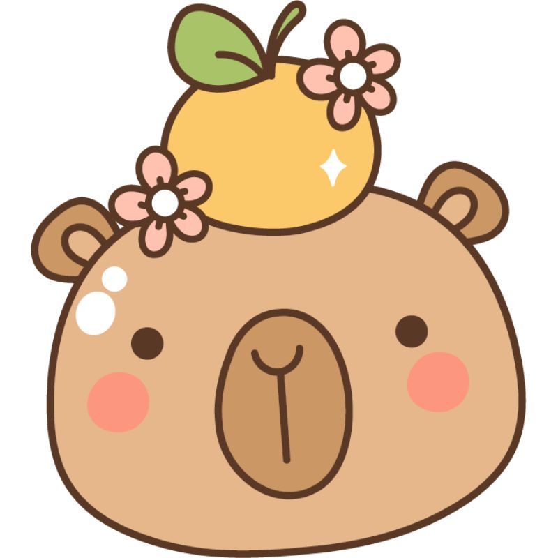hình ảnh capybara chibi cute
