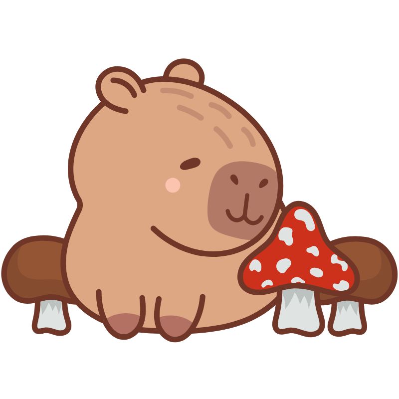 hình ảnh capybara chibi đẹp