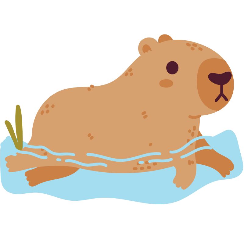 hình ảnh capybara chibi full hd